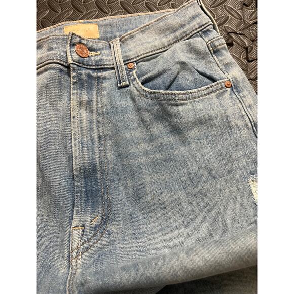 Mother High Waisted Rider Skimp Dreamer Light/Pastel Blue Womens Size 26 - Picture 5 of 15